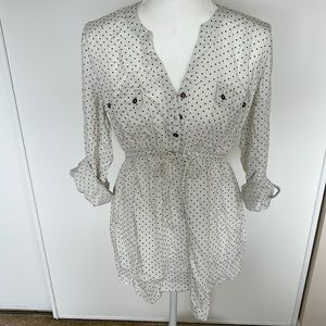 Maternity polka dot dress
